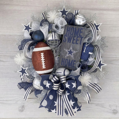 Handmade Football Wreath