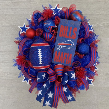 Handmade Football Wreath