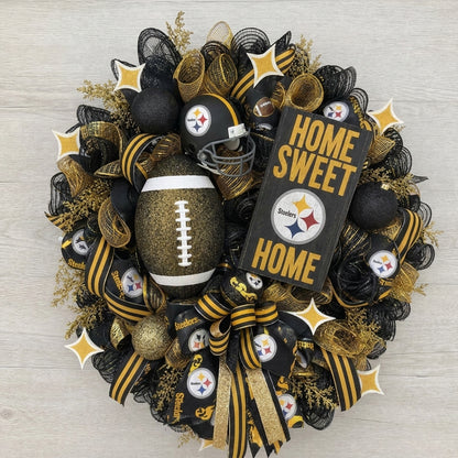 Handmade Football Wreath