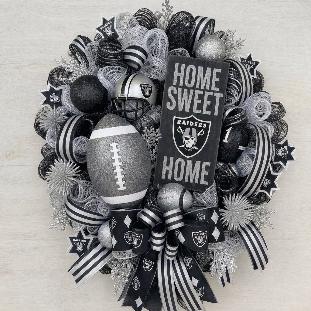 Handmade Football Wreath
