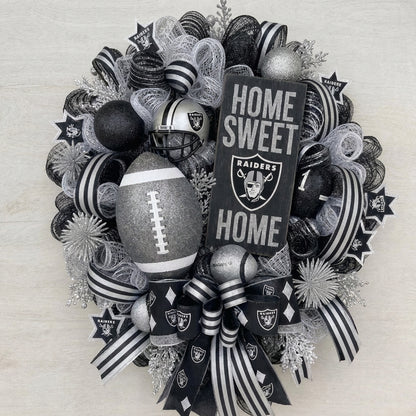 Handmade Football Wreath