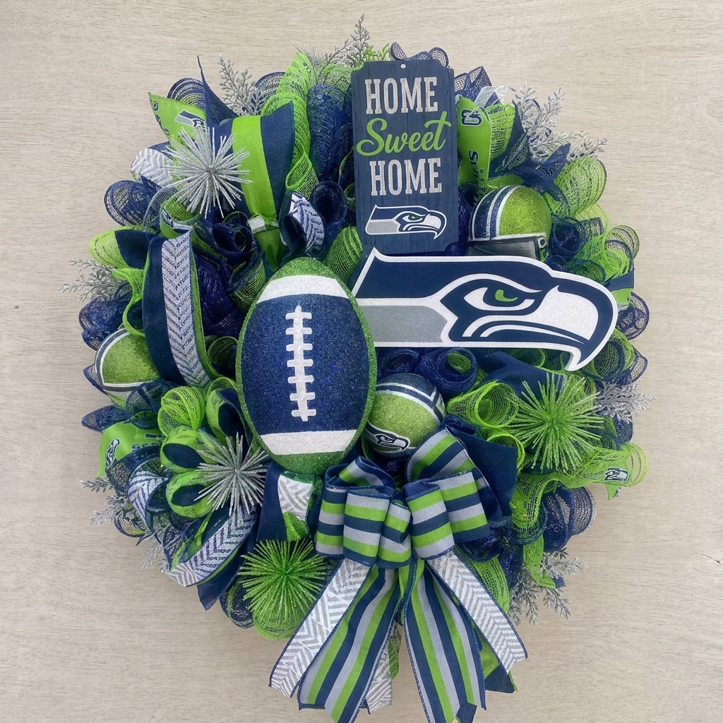 Handmade Football Wreath