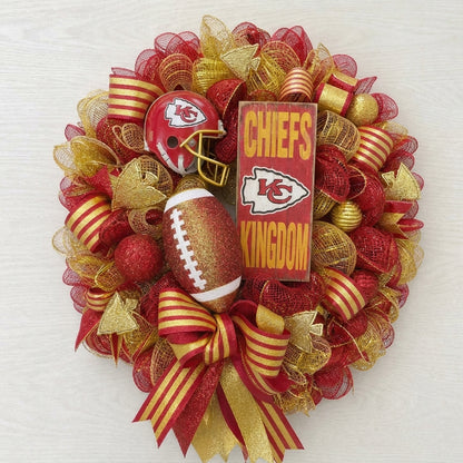 Handmade Football Wreath