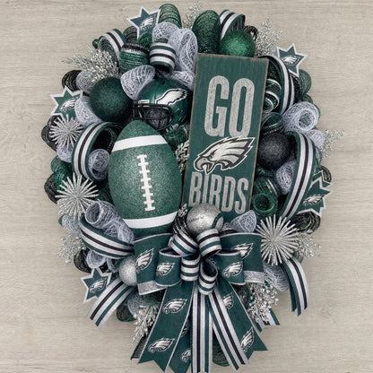 Handmade Football Wreath
