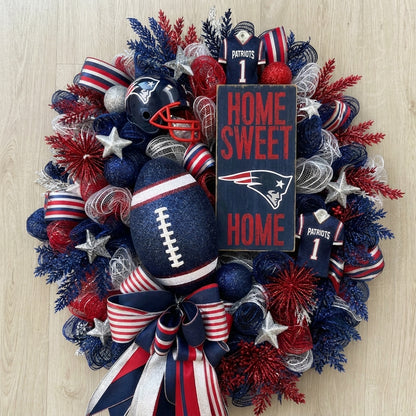 Handmade Football Wreath