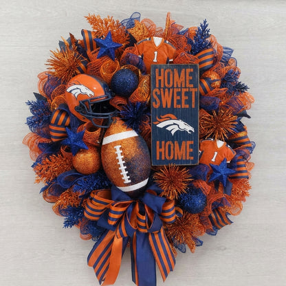 Handmade Football Wreath