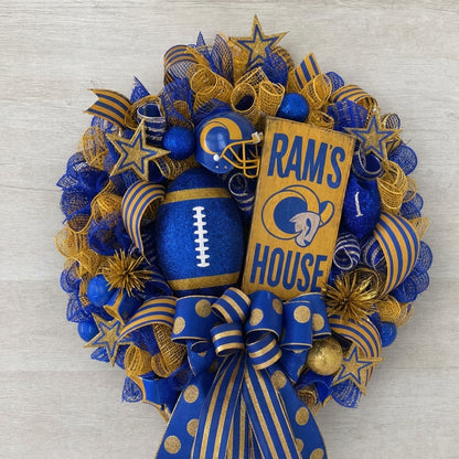 Handmade Football Wreath