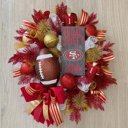 Handmade Football Wreath